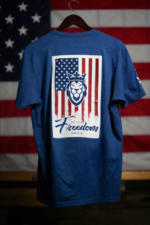 Freedom T-Shirt Heather Blue