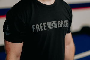 Free & Brave Black T-Shirt