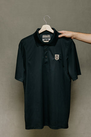 Shield Black Polo Shirt