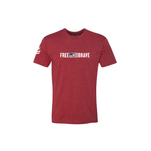 Free & Brave Red T-Shirt