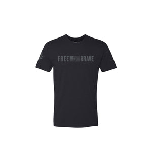 Free & Brave Black T-Shirt